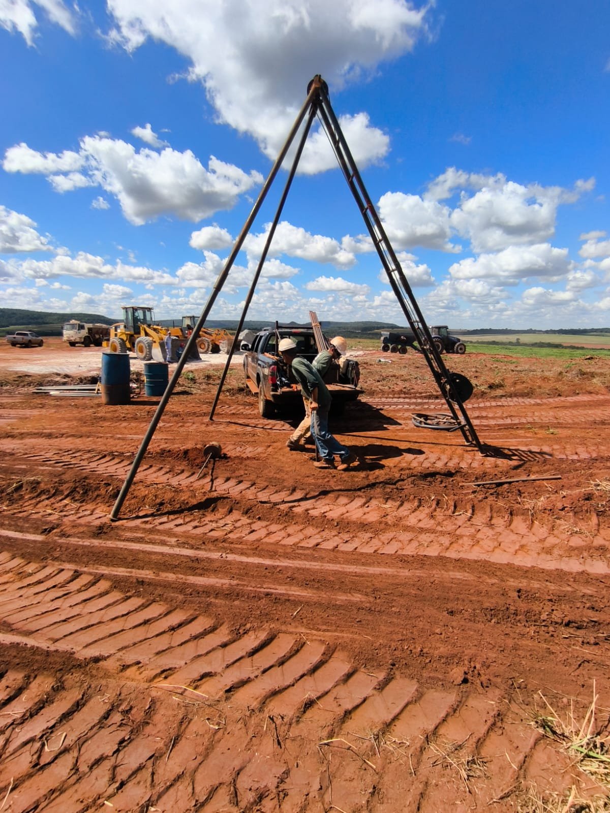 Amostra de solo coletada